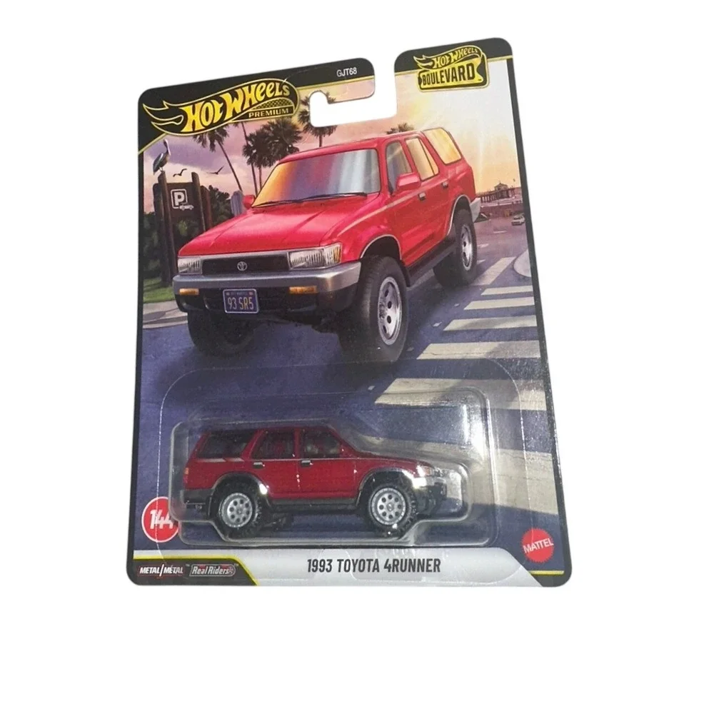 Hot Wheels Premium Boulevard 1993 Toyota 4Runner Red Real Riders #144 GJT68